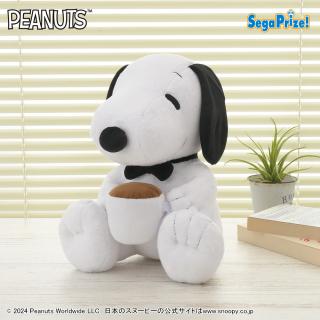 【スヌーピー】SNOOPY(TM)　Lぬいぐるみ　Coffee Time