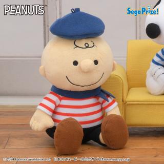 【スヌーピー】【Aチャーリー・ブラウン】SNOOPY(TM)　ぬいぐるみ　～パリスタイル～