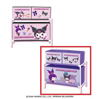 【サンリオ】【Bパープル】KUROMI’S PRETTY JOURNEY 3ボックス付き収納ケース