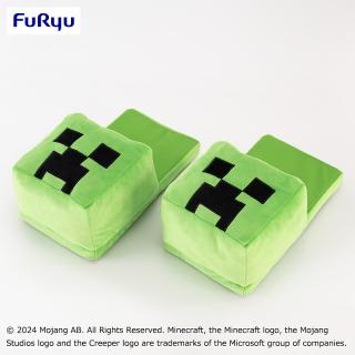 【マインクラフト】【クリーパー】マインクラフト ぬいぐるみスリッパ