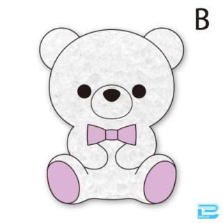 【B:PURPLE】キラキラライティングベア