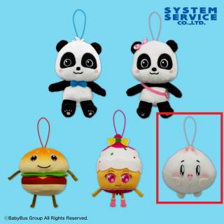 【BabyBus】【E蒸しマンくん】BabyBus ゴムひも付きぬいぐるみ