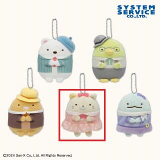【すみっコぐらし】【Dねこ】すみっコぐらし ホテルニューすみっコ ボールチェーン付きぬいぐるみ