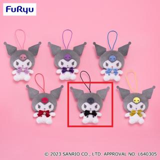 【サンリオ】【Eブラック】クロミ カラフルベロアリボンマスコット