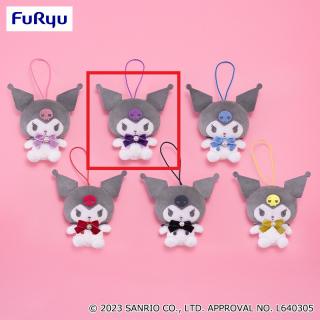 【サンリオ】【Bパープル】クロミ カラフルベロアリボンマスコット