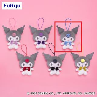 【サンリオ】【Cブルー】クロミ カラフルベロアリボンマスコット