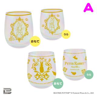 【ピーターラビット】【Aゴシック調柄】ピーターラビット　オーロラグラス2Pセット