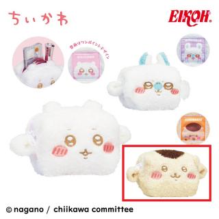 【ちいかわ】【Cくりまんじゅう】ちいかわ ふわふわミニキャラメルポーチ