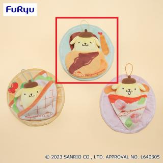 【サンリオ】【Cチーズハンバーグ】ポムポムプリン たべものおふとんぬいぐるみ