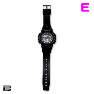 【E:Black】デジタルスポーツウォッチ２