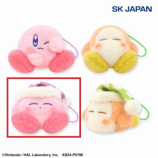 【星のカービィ】【Bカービィ(ナイトキャップ)】星のカービィ羊毛フェルト風すやすやminiぬいぐるみ