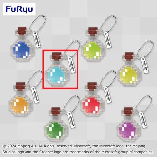 【マインクラフト】【B水色】マインクラフト ポーションミニフィギュア