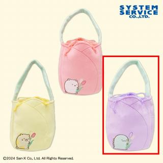 【すみっコぐらし】【Cとかげ】すみっコぐらしざっそうとようせいのお花畑 チューリップバッグ