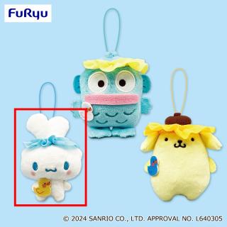 【サンリオ】【Aシナモロール】サンリオキャラクターズ 昭和レトロな銭湯　シャンプーハットマスコット