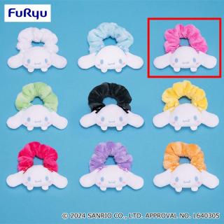 【サンリオ】【Cピンク】シナモロール ぴょこきゅんカラフルシュシュ～シナモロール～