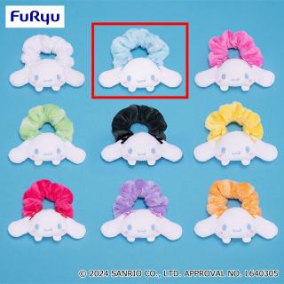 【サンリオ】【Bブルー】シナモロール ぴょこきゅんカラフルシュシュ～シナモロール～