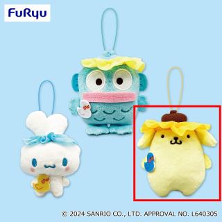 【サンリオ】【Cポムポムプリン】サンリオキャラクターズ 昭和レトロな銭湯　シャンプーハットマスコット