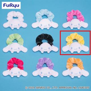 【サンリオ】【Fイエロー】シナモロール ぴょこきゅんカラフルシュシュ～シナモロール～