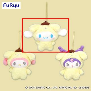 【Aシナモロール】サンリオキャラクターズ ポムポムプリン着ぐるみマスコット