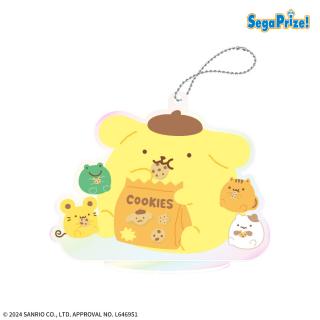 【サンリオ】【Dチームプリン ぷくぷく】ポムポムプリン　アクリルスタンド　オーロラVer.