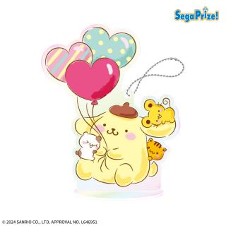 【サンリオ】【Eチームプリン ふわりハート】ポムポムプリン　アクリルスタンド　オーロラVer.