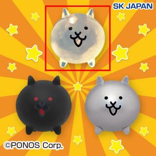 【にゃんこ大戦争】【Cガラスネコ】にゃんこ大戦争ジェル入りソフビフィギュア2