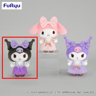 【サンリオ】【Bクロミ(ブラック)】マイメロディ・クロミ 和風レトロぬいぐるみ