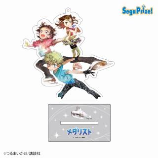 【メダリスト】【Eいのり&涼佳&理鳳】「メダリスト」キラキラスタンド付ビッグクリアキーチェーン(EX)