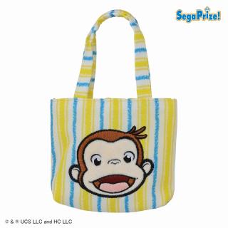 【おさるのジョージ】【D口開け】おさるのジョージ　バッグ型カラフルポーチ