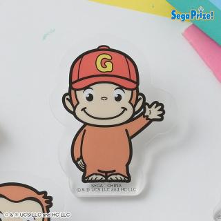 【おさるのジョージ】【B:キャップ】おさるのジョージ　アクリルクリップ