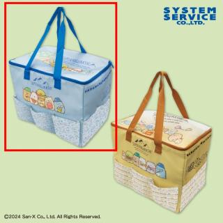 【すみっコぐらし】【Aブルー】すみっコぐらし すみっコキャンプ 5ポケット付き保冷バッグ