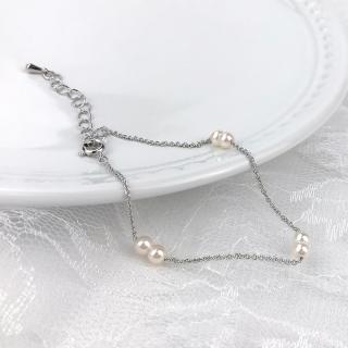 あこや真珠6珠付ブレスレット