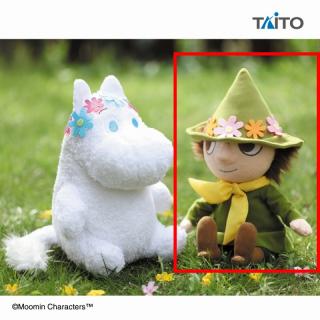 【ムーミン】【Bスナフキン】ムーミン　SLサイズぬいぐるみ　ムーミン＆スナフキン　花冠