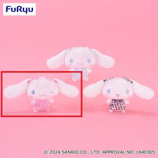 【サンリオ】【Aピンク】シナモロール リボンいっぱい！ギンガムチェックぬいぐるみ