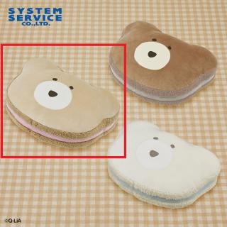 【ほっこりモコモカ】【Bミルクティー】ほっこりモコモカ もちもちマカロンクッションXL