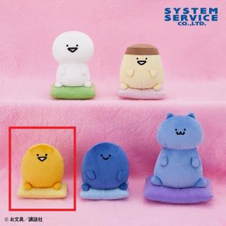 【お文具といっしょ】【Cゼリーさん】お文具といっしょ クッションにおすわりぬいぐるみ