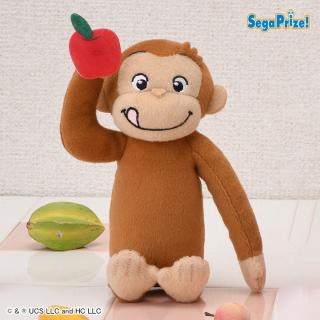 【おさるのジョージ】【Aりんご】おさるのジョージ　ぬいぐるみ　フルーツもぐもぐ