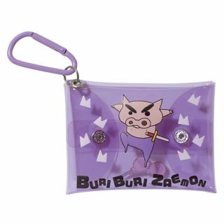 【クレヨンしんちゃん】【Eぶりぶりざえもん】クレヨンしんちゃん カラビナ付きミニクリアポーチ