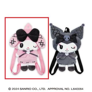 【サンリオ】【Aマイメロディ】マイメロディ・クロミ 真夜中のメロクロぬいぐるみリュック2
