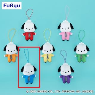 【サンリオ】【Fブルー】ポチャッコ カラフルつなぎマスコット