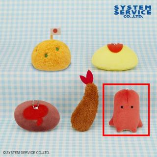 【FANS】【Eタコさんウィンナー】FANS ボールチェーン付きお子様ランチぬいぐるみ