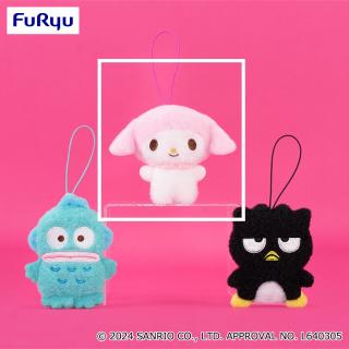 【サンリオ】【Bマイメロディ】サンリオキャラクターズ ふわもこワッペンマスコット①