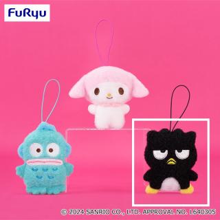 【サンリオ】【Cバッドばつ丸】サンリオキャラクターズ ふわもこワッペンマスコット①