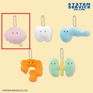 【FANS】【Aのうみそ(ピンク)】FANS ボールチェーン付きにんげんのからだぬいぐるみ Part2