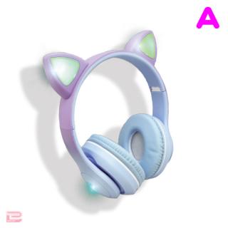 【A:Lavender×Ice Blue】ワイヤレス猫耳ヘッドフォン4