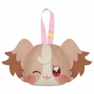 【プリキュア】【B犬飼こむぎ(ウィンク)】わんだふるぷりきゅあ！ ストラップ付き顔型ぬいぐるみポーチ