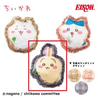 【ちいかわ】【Cうさぎ】ちいかわ ギンガムフリルクッション