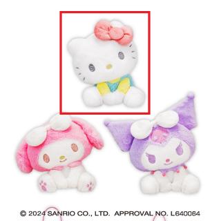 【サンリオ】【Aハローキティ】サンリオキャラクターズ パステルおすわりドールBIGタイプ