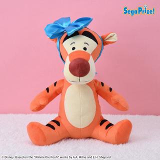 【ディズニー】【ティガー】くまのプーさん　Lぬいぐるみ　リボンVer.　“ティガー”