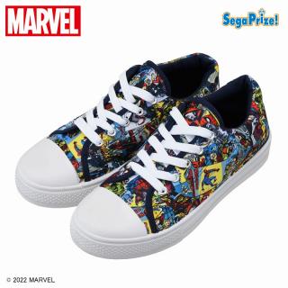 【MARVEL】【A:24cm(黒コミックス柄)】MARVEL　[PtZ]スニーカー